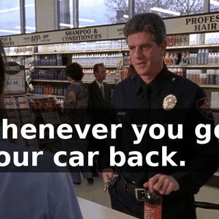 whenever you get your car back.