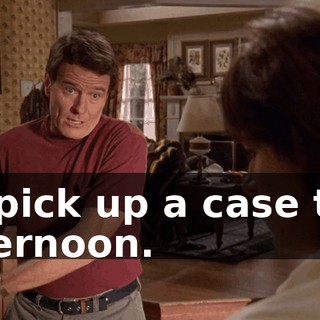 I'll pick up a case this afternoon.