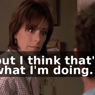 but I think that's what I'm doing.