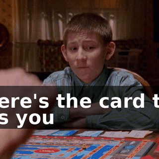 Where's the card that tells you
