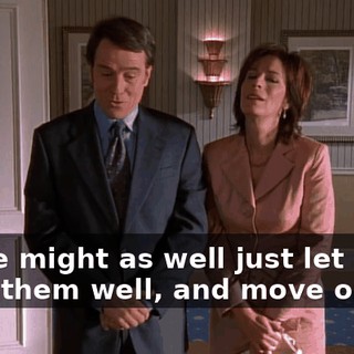 so we might as well just let it go, wish them well, and move on.