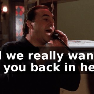 and we really want to get you back in here.