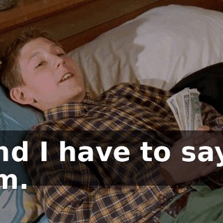 and I have to say I am.