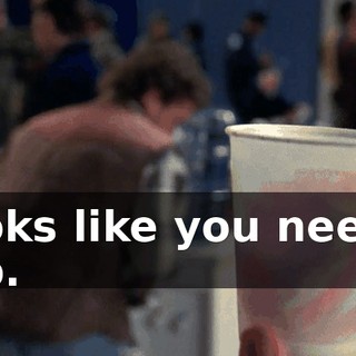 Looks like you need a cup.