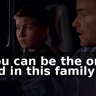 You can be the one kid in this family