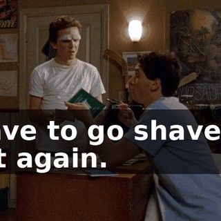 I have to go shave my feet again.