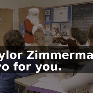 Taylor Zimmerman? Two for you.