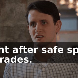 Right after safe space charades.