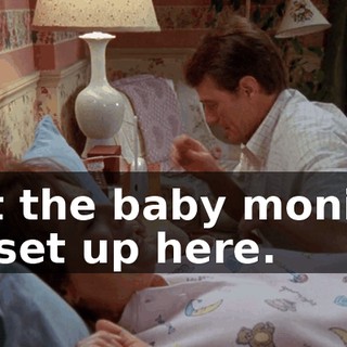 Got the baby monitor all set up here.