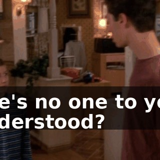 She's no one to you, understood?