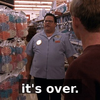 it's over.