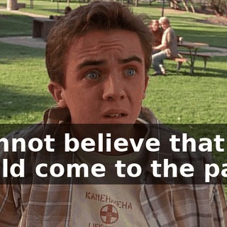 I cannot believe that you would come to the park
