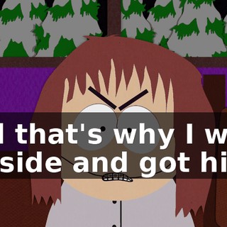 and that's why I went outside and got him!