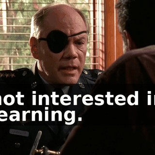 not interested in learning.