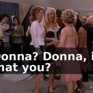 Donna? Donna, is that you?