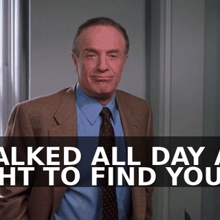 I WALKED ALL DAY AND NIGHT TO FIND YOU.