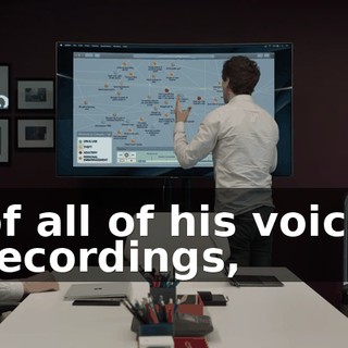 of all of his voice recordings,