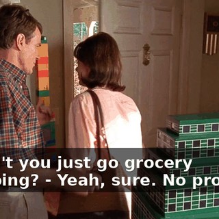 - Didn't you just go grocery shopping? - Yeah, sure. No problem.