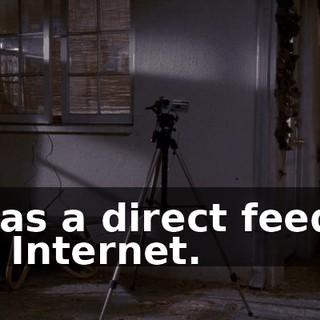 It has a direct feed to the Internet.