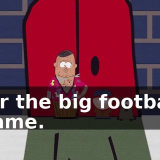 for the big football game.