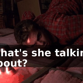 What's she talking about?