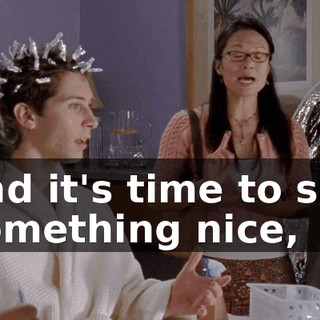 and it's time to say something nice,
