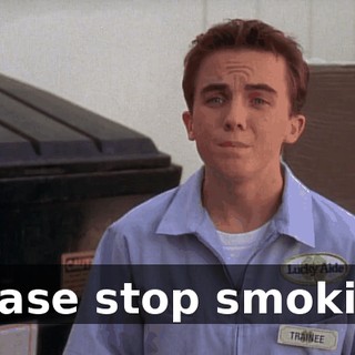 Please stop smoking.
