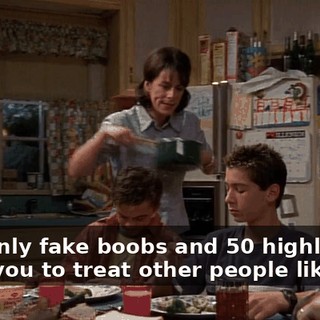 Suddenly fake boobs and $50 highlights allow you to treat other people like dirt?