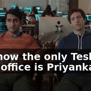 So now the only Tesla in the office is Priyanka's