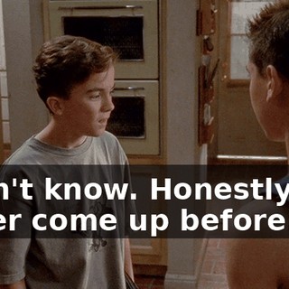 I don't know. Honestly, it's never come up before.
