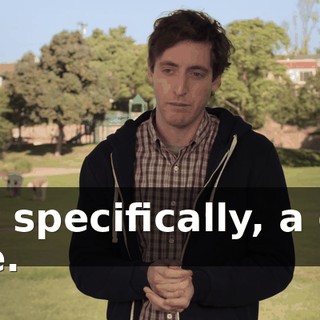 but specifically, a gay one.