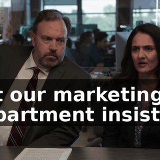 but our marketing department insisted.
