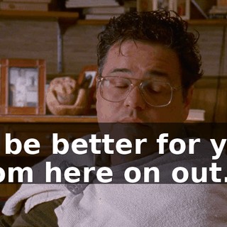 to be better for you from here on out.
