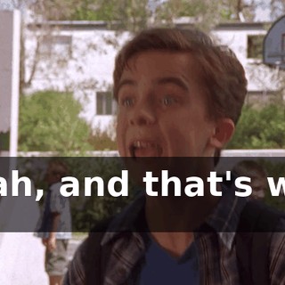 Yeah, and that's why I--