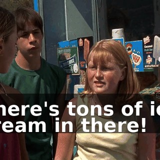 There's tons of ice cream in there!