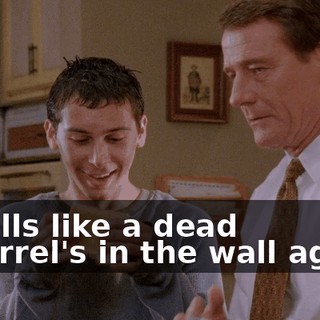 Smells like a dead squirrel's in the wall again.