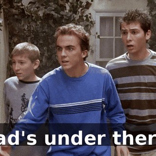 Dad's under there!