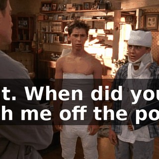 Wait. When did you push me off the pony?