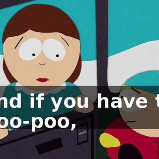 and if you have to poo-poo,