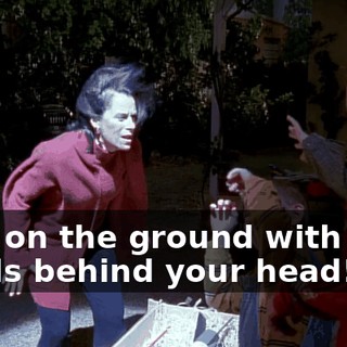 "Get on the ground with your hands behind your head!"