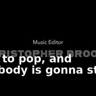 ♪ Lit to pop, and nobody is gonna stop ♪