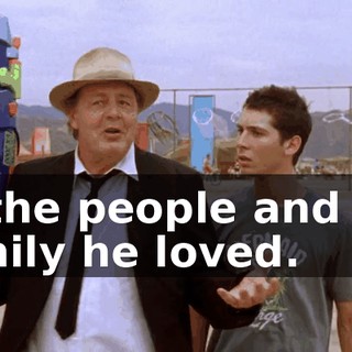 to the people and the family he loved.