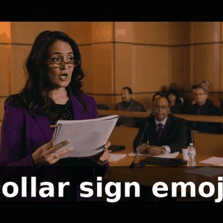 "Dollar sign emoji."