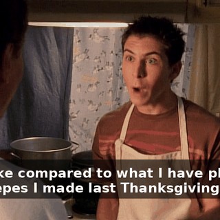 Rat puke compared to what I have planned! The crepes I made last Thanksgiving?
