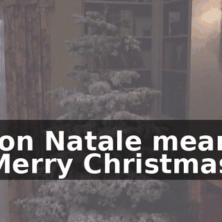 ♪ Buon Natale means a Merry Christmas... ♪