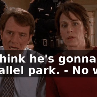 - I think he's gonna parallel park. - No way.