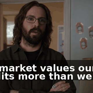 the market values our credits more than we did.