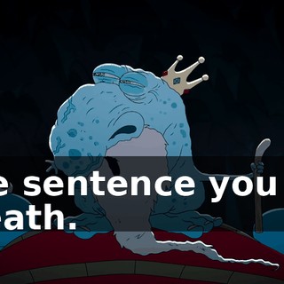 we sentence you to death.