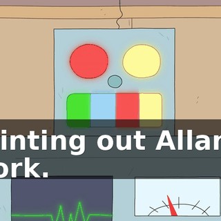 Printing out Allan's work.