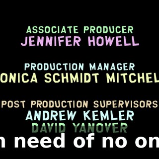 ♪ In need of no one ♪
